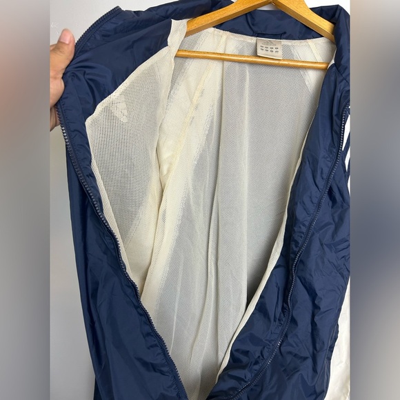 VTG Adidas Navy-White Windbreaker Football Trojans Varsity College Jacket Xl - Picture 13 of 16